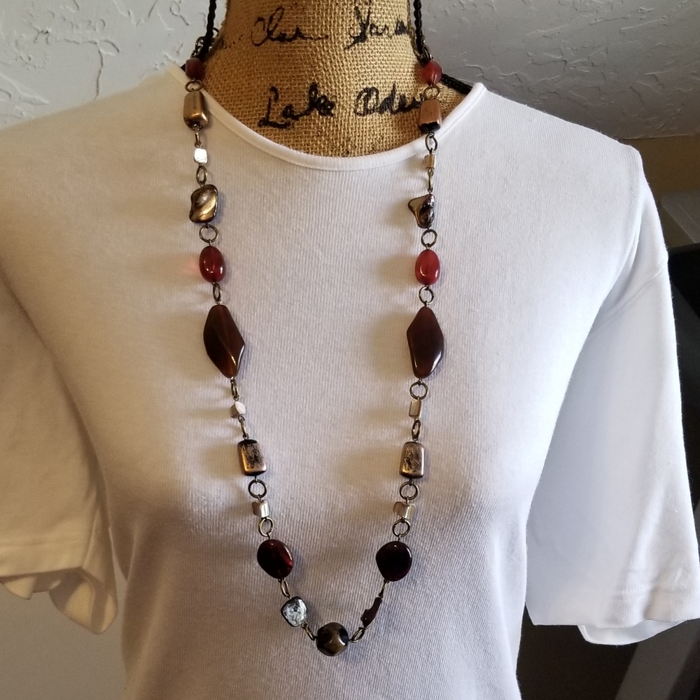 NEW Sonoma Life + Style Earthy Beaded Necklace